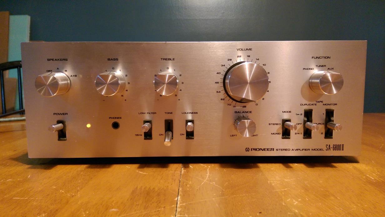 Pioneer SA 6800 II Intergrated Amp Amplifier-near mint!