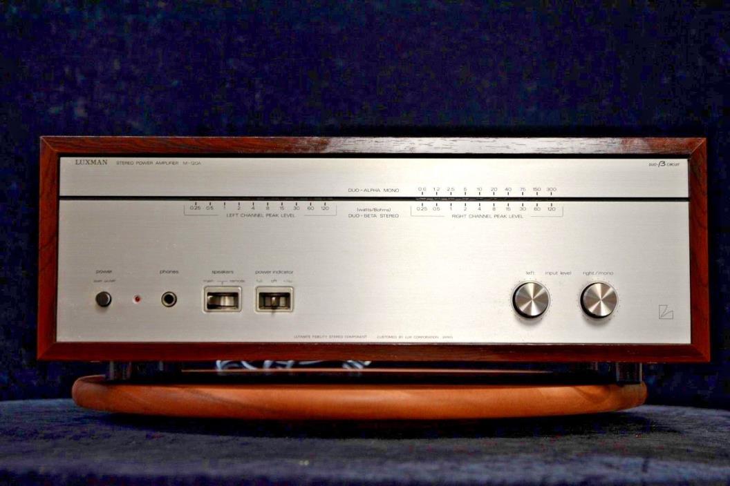Luxman M120A Power Amplifier * MINT Condition * Wood Case