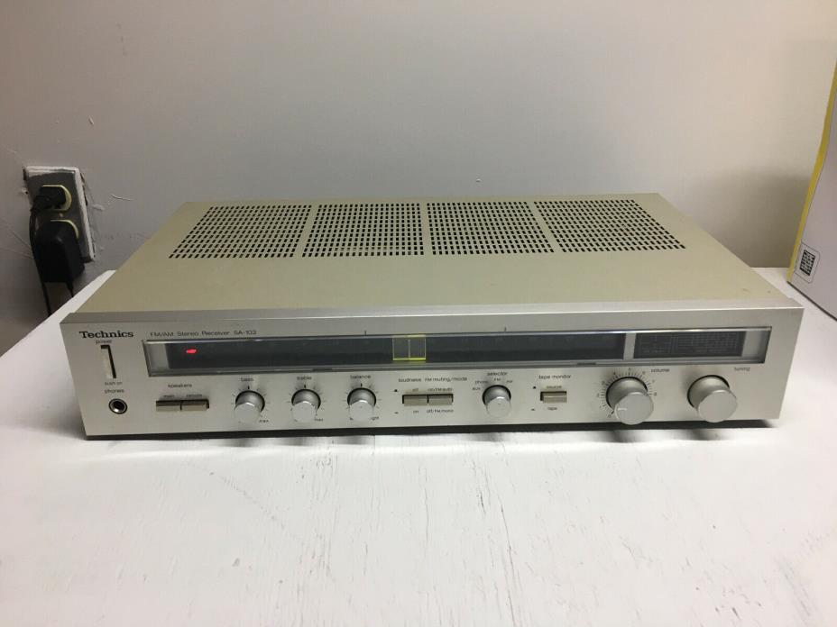 Vintage Technics SA-103 FM/AM Stereo Receiver Phono, Aux, Tape Inputs 