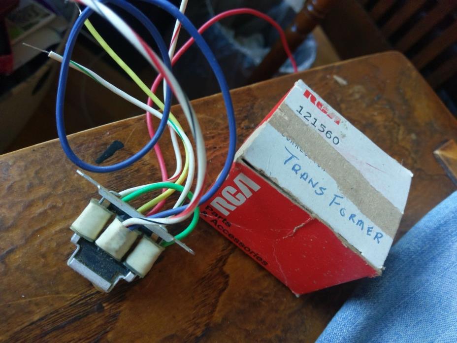 NOS RCA 121560  3 Section Transformer  As Shown   2747103-4  On Bottom