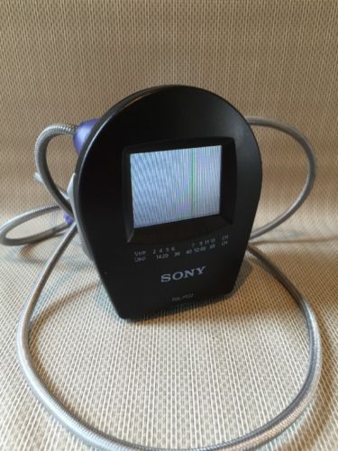 Post Modern 1990s Sony Watchman 2.2'' LCD Color Analog Television - FDL-PT22