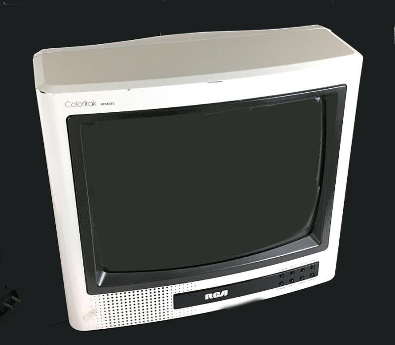 RCA White ColorTrak E13170FW 9'' Screen Television With Power Cord No Remote