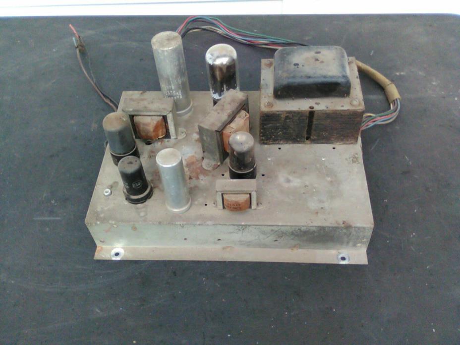 WORKING VINTAGE ADMIRAL 24C16 TV TELEVISION POWER SUPPLY AMPLIFIER,PARTS AMP.