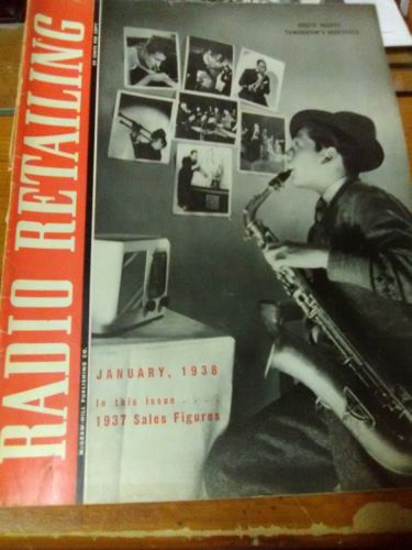 1938/1939 Radio and Television Retailing Magazines, 13 Issues, Great Vintage 125