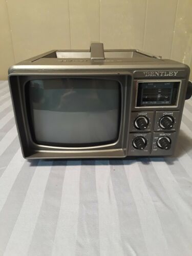 Vintage Bentley Black and White TV - 5 Inches