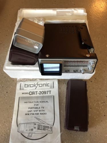 Vintage But NEW BrokSonic CIRT 2097T Micro TV & Radio