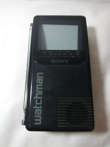Sony Watchman FD-230 B & W Portable TV TESTED WORKING Antenna Analog 1994