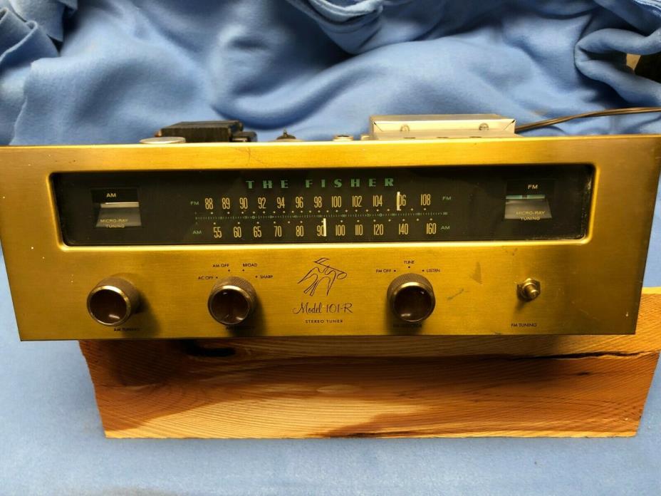 Vintage Fisher 101-R Tuner for Use, Parts or Refurbishment VG++ Works Great!