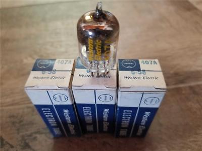 3 NIB WESTERN ELECTRIC TUBES ~ SET 3  SAME CODE / DATE  407A EP09