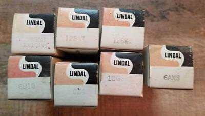 VINTAGE ELECTRONIC TUBE ~ NOS LINDAL ELECTRON TUBE LOT  OF 7