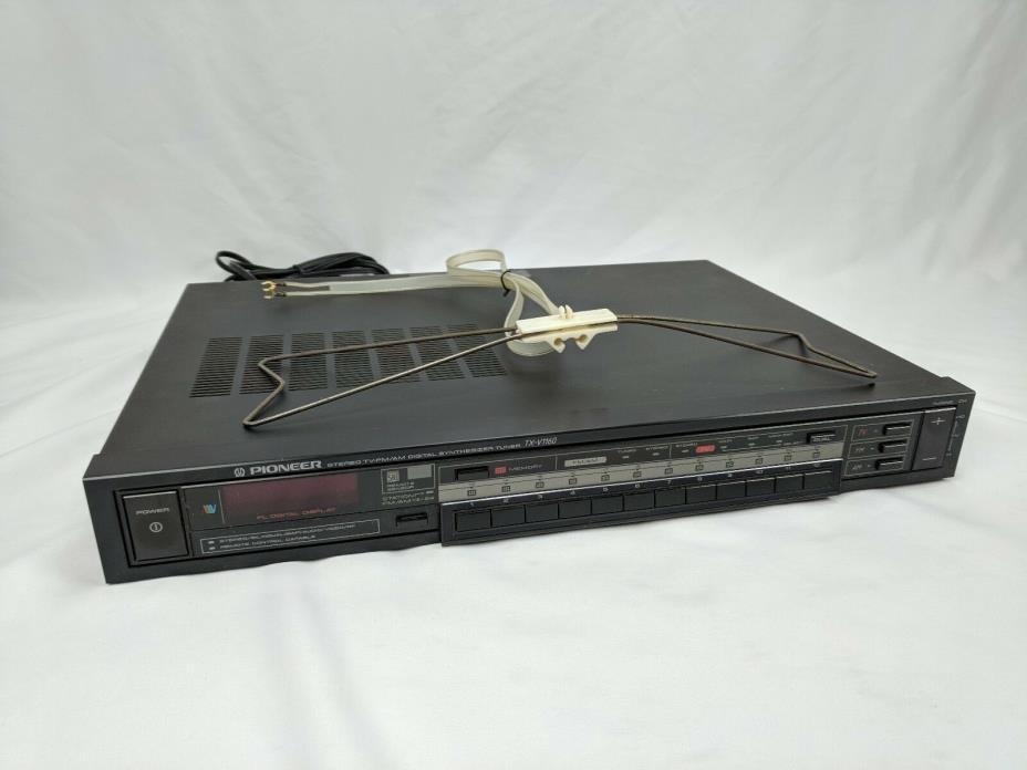Vintage Pioneer TX-V1160 Tuner w/ Antenna - Stereo TV FM AM Digital Synthesizer