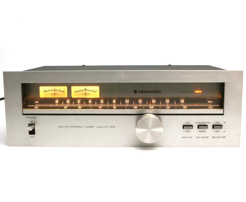Vintage Kenwood AM-FM Stereo Tuner Model KT – 313