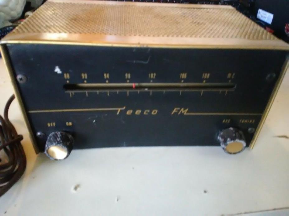 Vintage TRUTONE ELECTRONICS TEECO FM Model D-865 Tube FM Radio Tuner