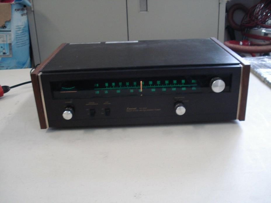 RARE Sansui TU-505 solid state am/fm stereo tuner ( from 1972-1974) walnut side