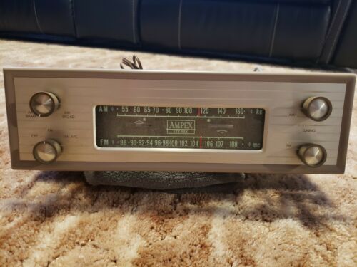 Ampex 008 Stereo Tube Tuner with power cord and AM antenna