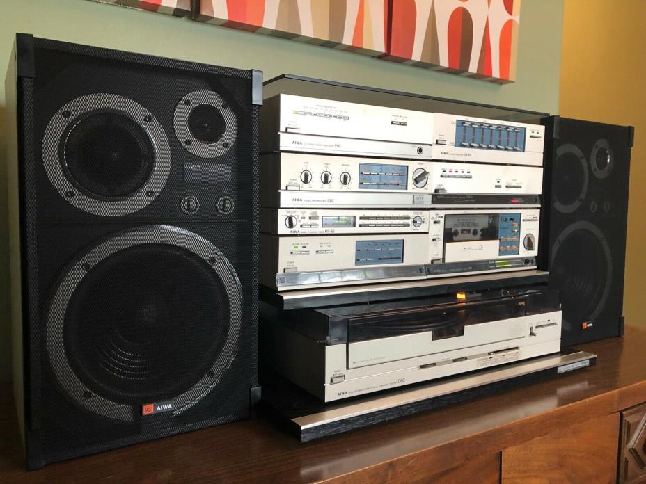 Vintage AIWA M-808 Mini Component Stereo System, Superb Condition - Fully Tested
