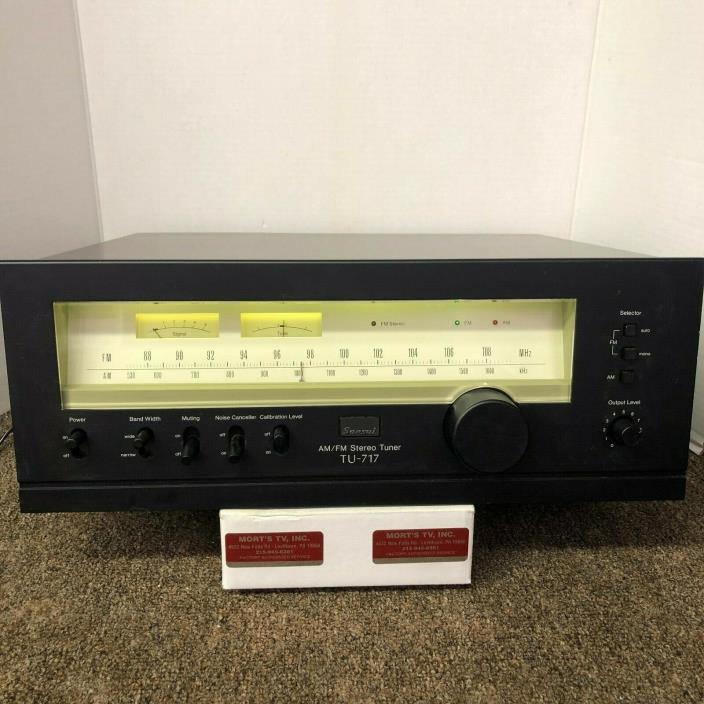 SANSUI TU-717 AM/FM STEREO TUNER - SERVICED - CLEANED - NEW LED UPGRADE