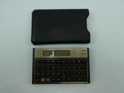 Hewlett Packard HP 12C Financial Calculator with Original Case made in Brazil