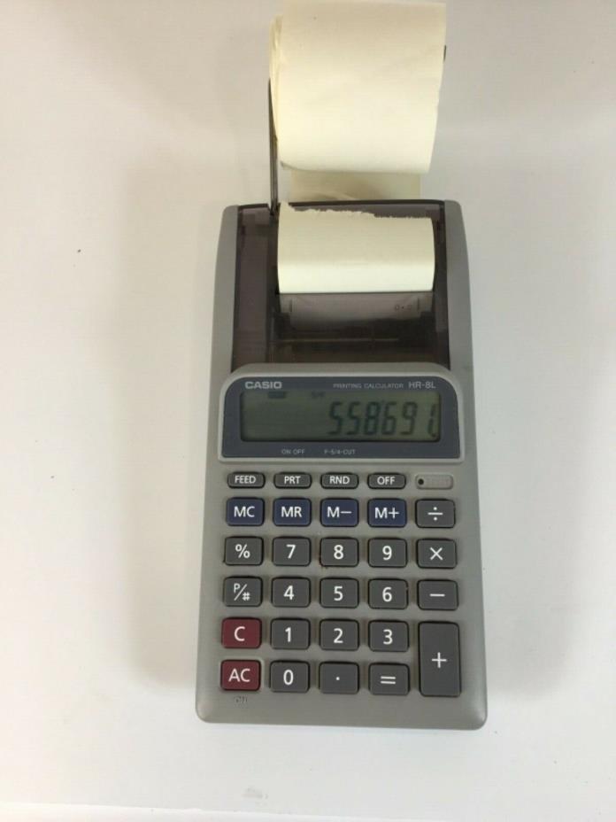 Casio HR-8L Printing Calculator Excellent PreOwned Condition