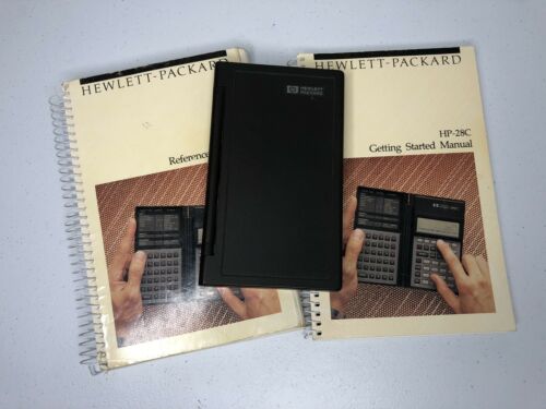 HP 28C Hewlett Packard Scientific Calculator with Manuals