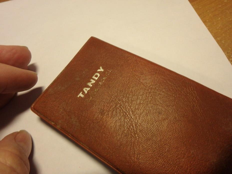 vintage TANDY black jack game model 60-2167 as-is with wallet