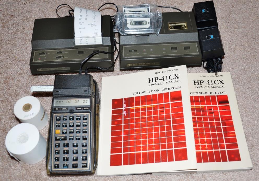 Hewlett-Packard HP 41CX Calculator w/ C/R, HP 82160 / 1 / 2A, Excellent, 90DW