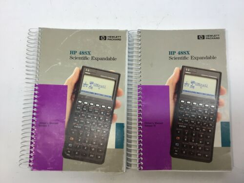 HP Hewlett Packard 48SX Calculator Owner's Manual volumes 1 & 2 I & II