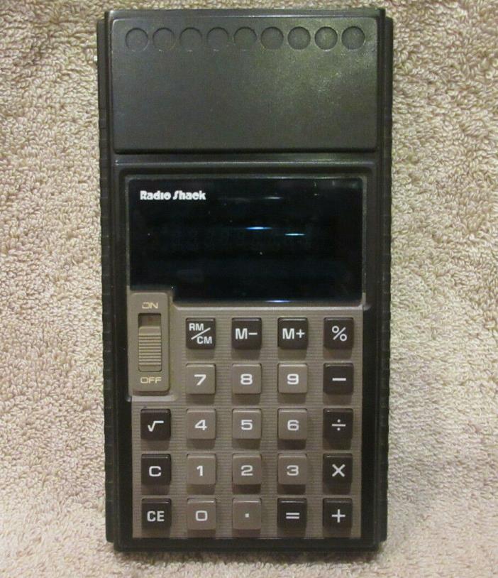 VTG 1975 Radio Shack EC-375 Calculator Blue LED Made In Japan -For Parts Repair