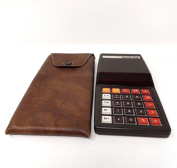 Litronix #2230/2235 - Calculator with Original Case - Vintage