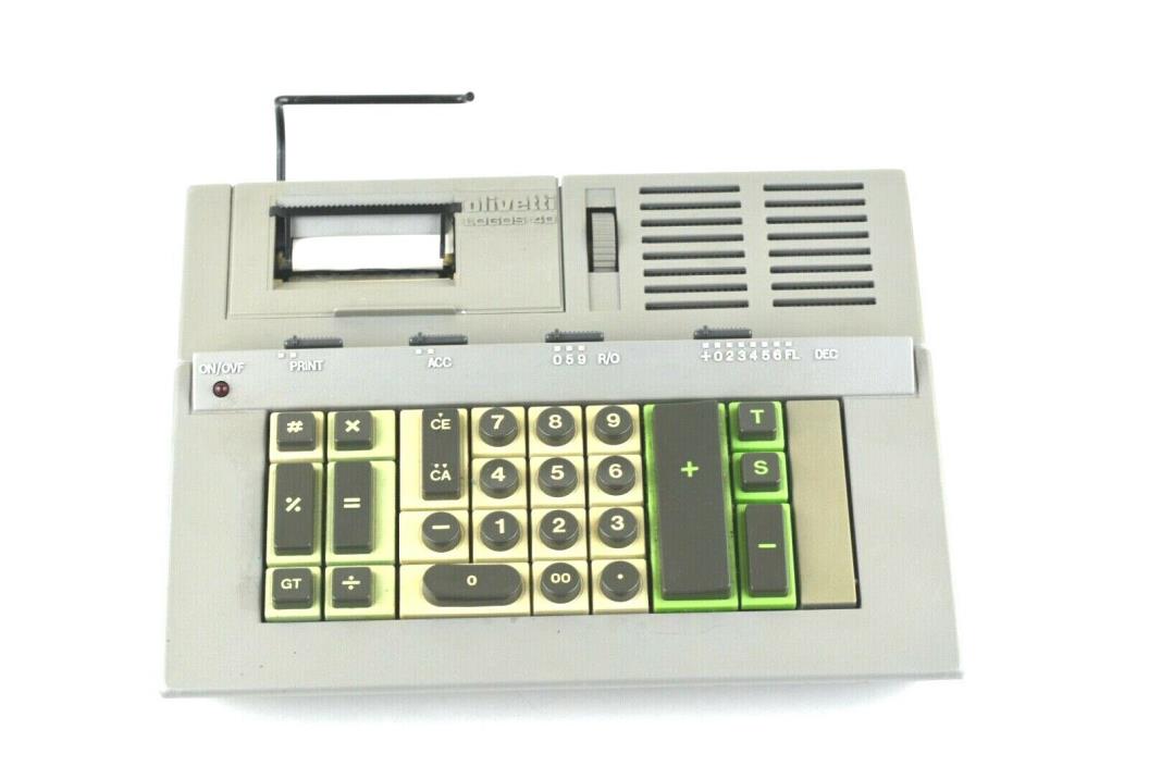 Olivetti Logos 40-a 40a Vintage Desktop Printing Calculator Adding Machine