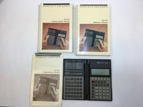 HP Hewlett Packard 28C Scientific Calculator Manuals Excellent