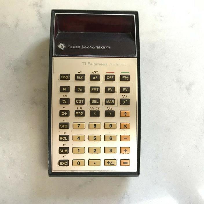 Texas Instruments Calculator TI Business Analysis I Vintage ATA 1580 tested