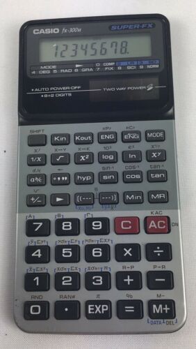 Casio Super FX Scientific Calculator Vintage fx-300h Solar Works