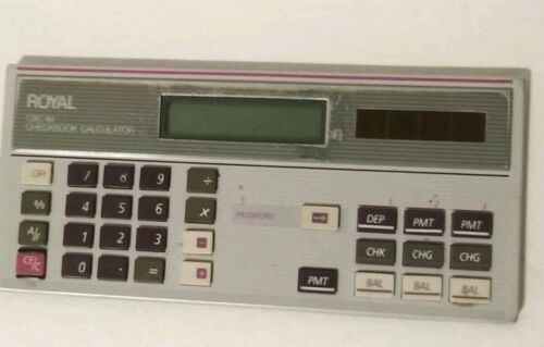Older Royal CBC-80 Checkbook Calculator    In Working Condition