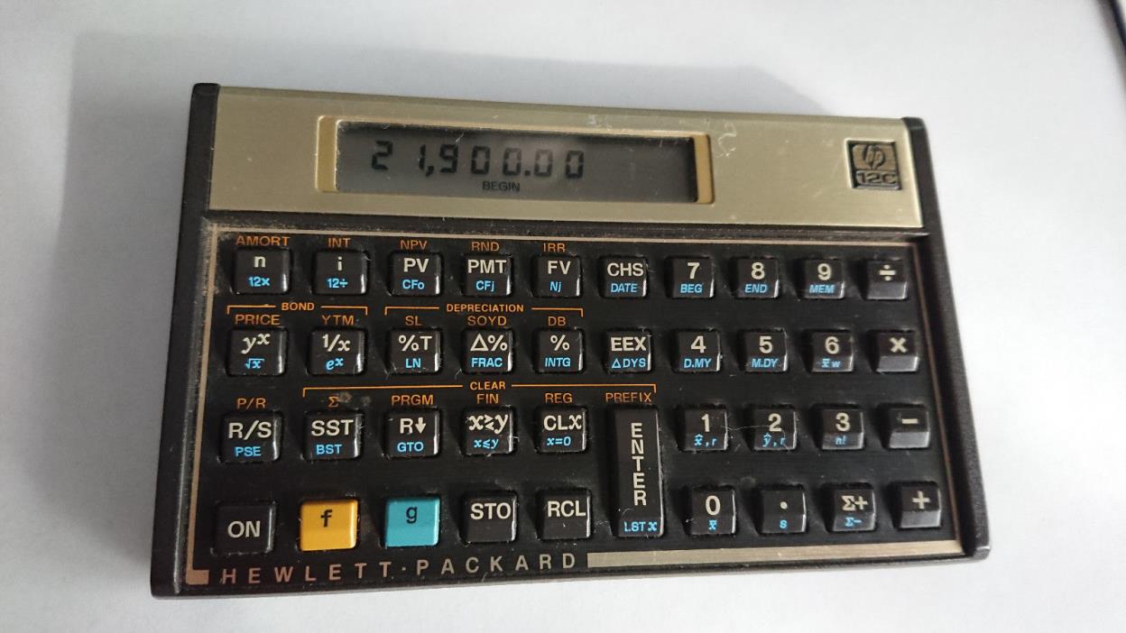 HP 12c Financial Calculator - Vintage - Hewlett Packard