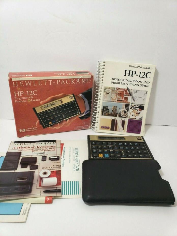 HP 12C Financial Programmable Calculator (USA) in authentic BOX!  