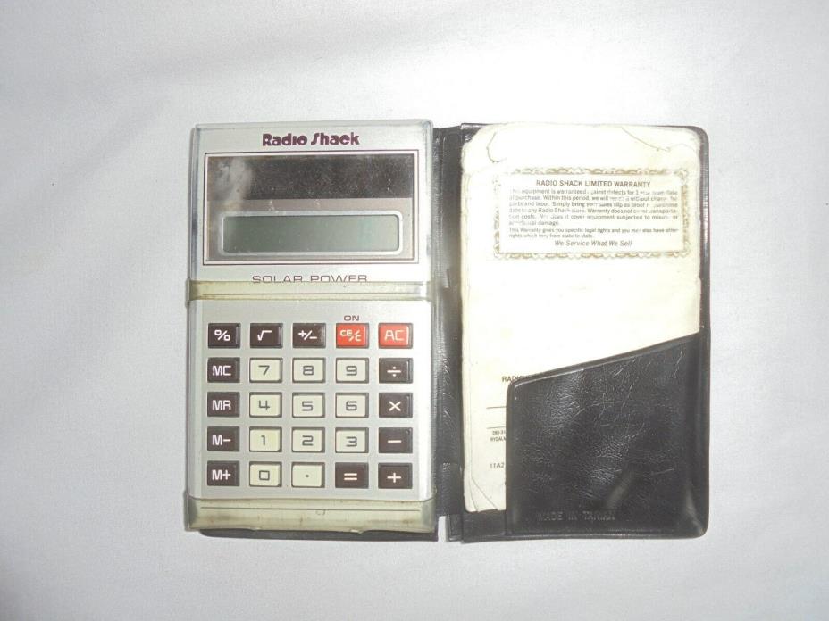 Vintage Radio Shack solar calculator EC-405