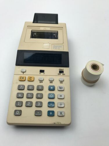 Vintage Canon P5-D Printing Calculator W/ Paper Roll