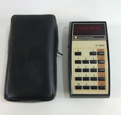 TEXAS INSTRUMENTS TI-1200 Calculator with Case