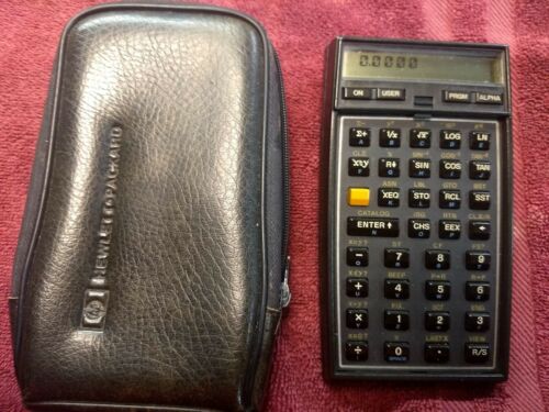 HP-41C Calculator + Case + MATH/STAT & Math 1 Modules + 1 MEMORY Module ++++