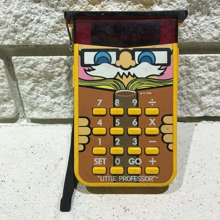 Texas Instruments Little Professor Original 1976 Math Calculator