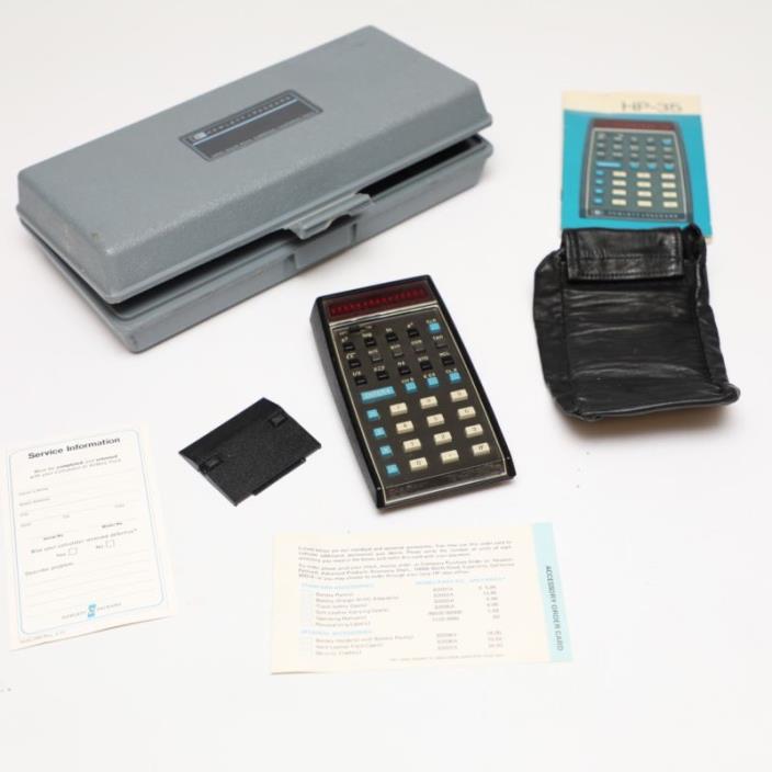 ULTIMATE Rare V1 HP-35 Vintage Calculator Red Dot with 2.02 & BIG BUG ROM WORKS!
