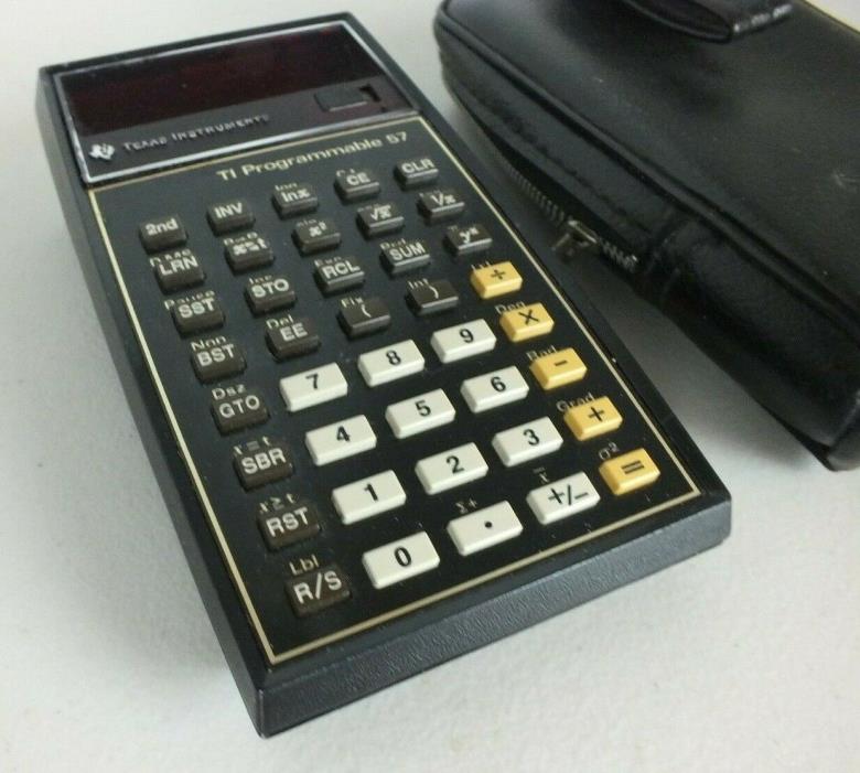 Texas instruments TI Programmable 57 - Vintage - Untested With Case