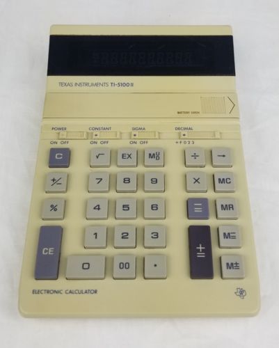 Vintage Texas Instruments Desktop Calculator - Model TI-5100 II - 1983 (EUC!!!)