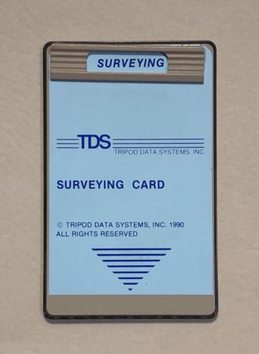 TDS Surveying Card for HP 48GX / 48SX Calculators