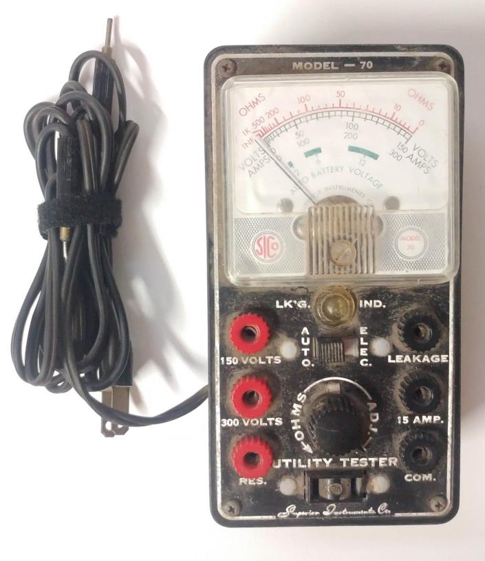 Vintage Multimeter Superior Instruments Co. Model - 70 ohms volts amps