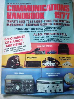 1977 Communications Handbook GUIDE to CB Radios Police Fire Shortwave Ham +++