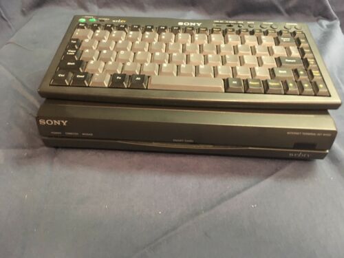 SONY WebTV Internet Terminal INT-W100 with Keyboard, Cables, Manual, WhatsOn Web