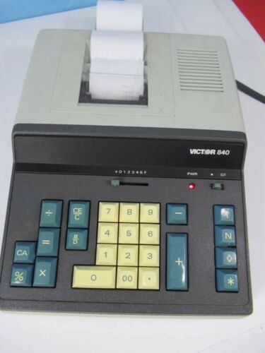 Victor 840 Business Printing Calculator Adding Machine Works And Looks Great