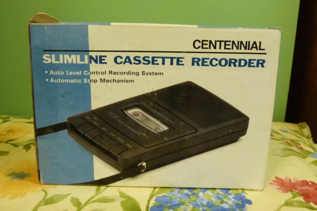 Vintage Centennial SlimLine Cassette Recorder - C693S - Brand New In the Box!!